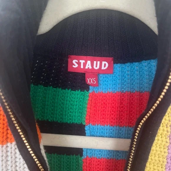 STAUD Multicolor Striped Knit Sweater - Picture 4 of 10